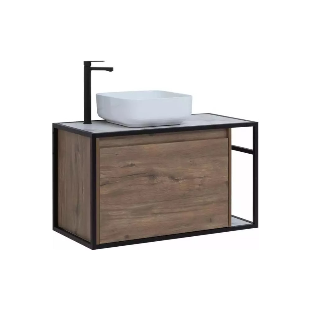 Изображение товара Тумба Aquanet Nova Lite LOFT 90 L для ванной комнаты дуб рустикальный