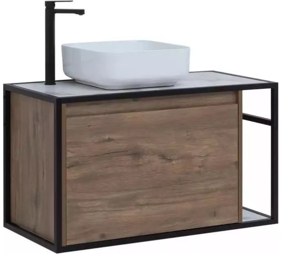 Изображение товара Тумба Aquanet Nova Lite LOFT 90 L, дуб рустикальный 00261660