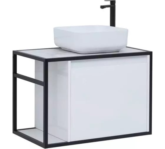Изображение товара Тумба Aquanet Nova Lite LOFT 75 R, белый глянец 00261649