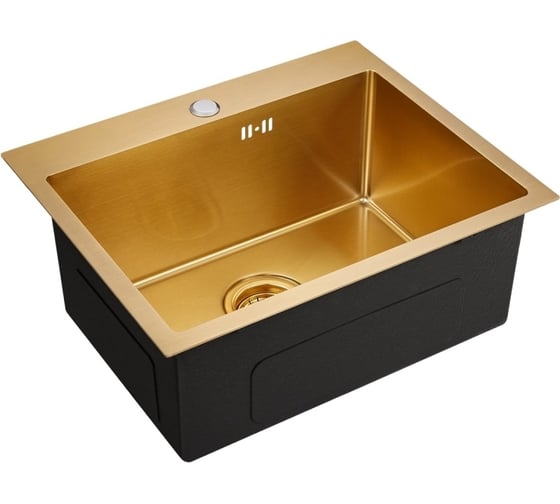 Изображение товара Мойка EMAR универсального монтажа EMB-115 PVD Nano Golden