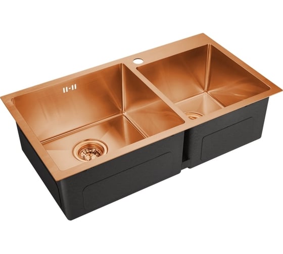 Изображение товара Мойка EMAR универсального монтажа EMB-210 PVD Nano Coppery