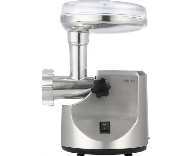 Изображение товара Мясорубка Centek 3000Bт, алюм. корпус, 3 диска, алюм.лоток, насадки колбас и кеббе, 3кг мин CT-1606