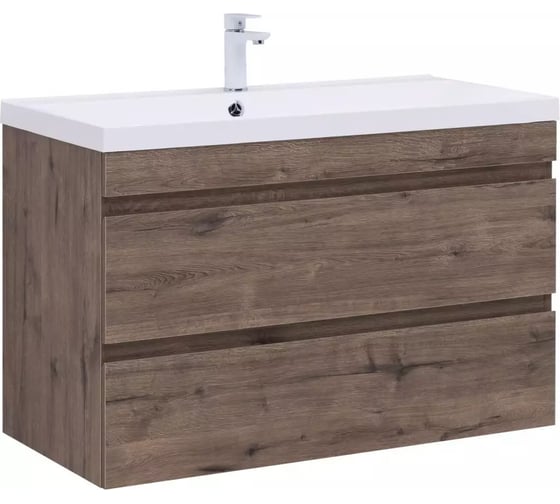 Изображение товара Тумба Нота new 100 цв.дуб веллингтон табак (334194) Aquanet 00334194