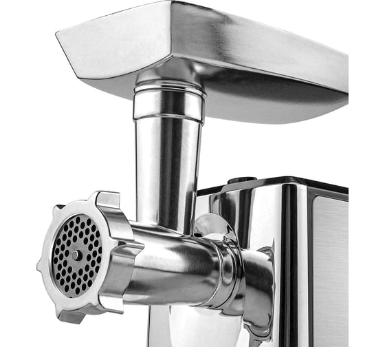 Изображение товара Мясорубка Centek 2000Вт, ШНЕК V8, отделка НЕРЖ СТАЛЬ, металл лоток, 2 литых диска CT-1613