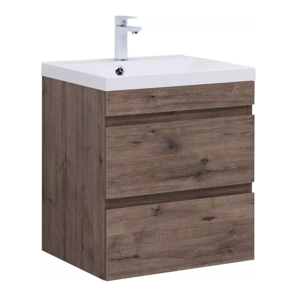 Изображение товара Тумба Aquanet Нота new 58, цвет дуб веллингтон табак