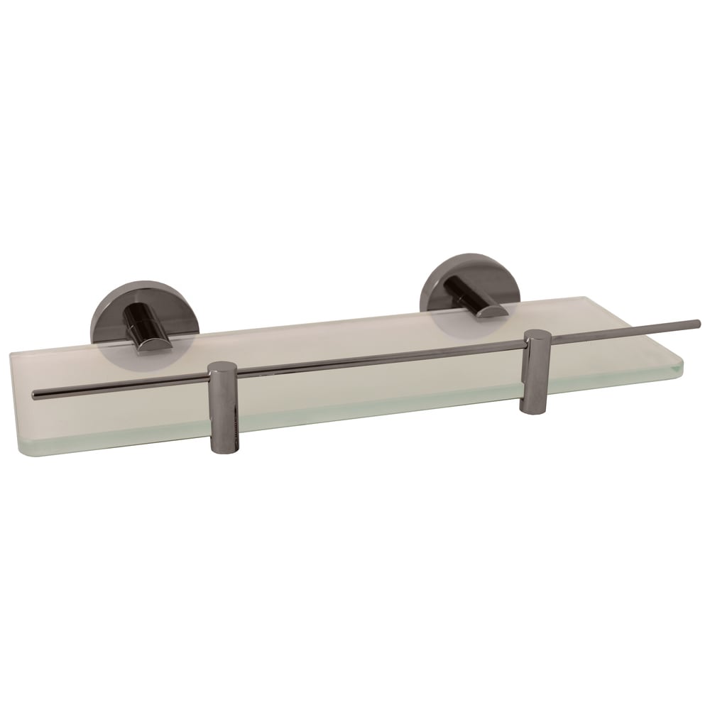 Изображение товара Настенная стеклянная полка RavSlezak серого металлика COA0900/30MGK