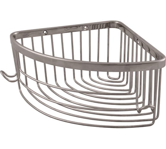 Изображение товара Мыльница металлическая угловая настенная RavSlezak, цвет серый металлик глянцевый COA0801MGL