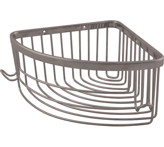 Изображение товара Мыльница металлическая угловая настенная RavSlezak, цвет серый металлик крацованный COA0801MGK