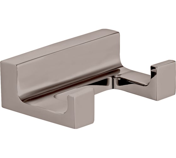 Изображение товара Крючок двойной настенный RavSlezak, серый металлик глянцевый NLA0102MGL