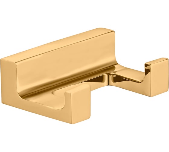 Изображение товара Крючок двойной настенный RavSlezak золотистый крацованный NLA0102ZK