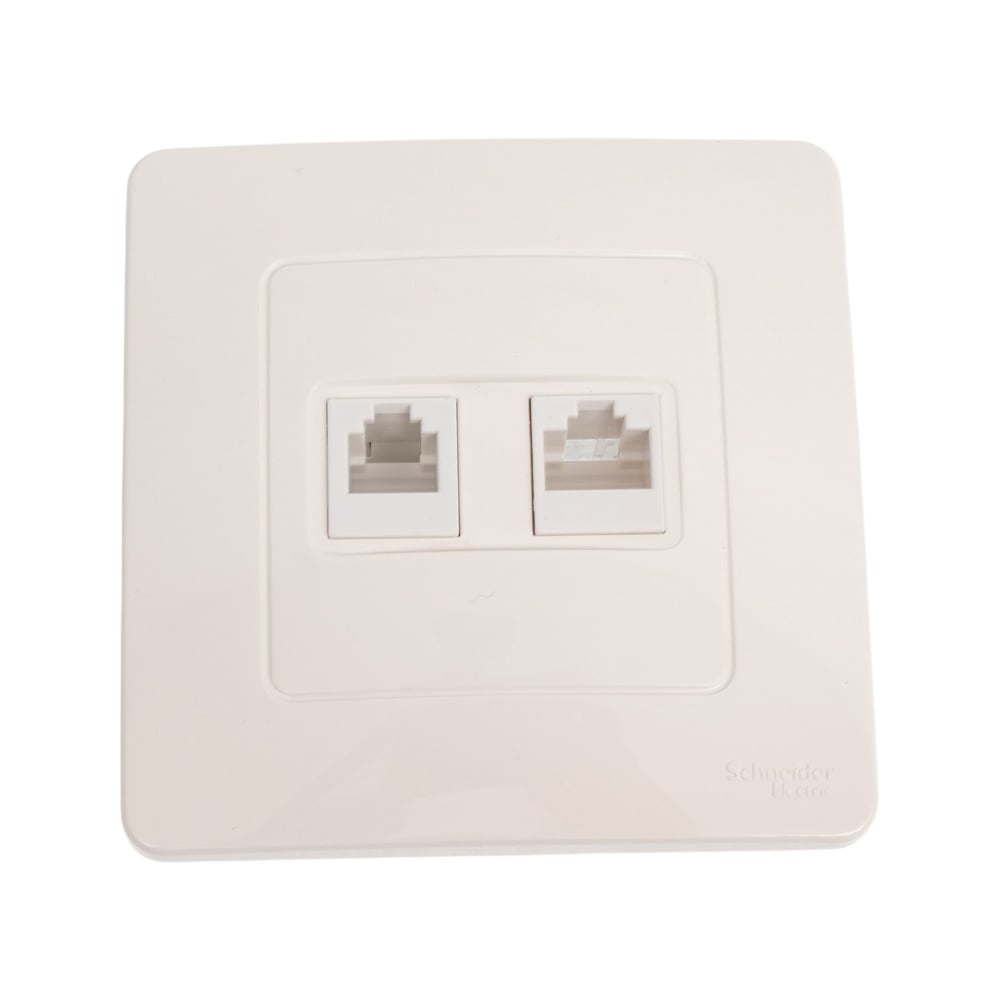 Изображение товара Двойная розетка Systeme Electric BLANCA с RJ45 и RJ11