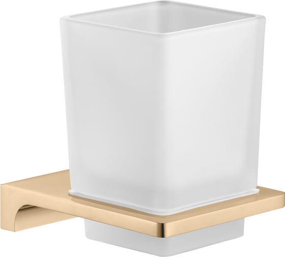 Изображение товара Стакан одинарный стеклянный настенный RavSlezak золотистый NLA0201Z