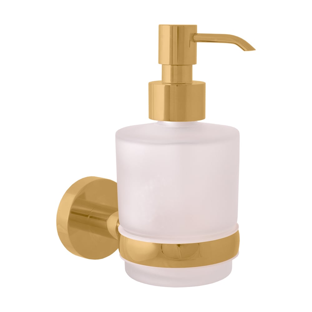 Изображение товара Настенный стеклянный дозатор для жидкого мыла RavSlezak COA0303ZK Золото