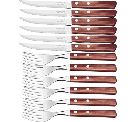 Изображение товара Набор столовых приборов Tramontina Polywood, 12 предметов 21199/703-TR