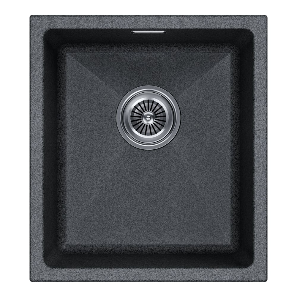 Изображение товара Мойка кухонная Paulmark LUMI 41UNI из искусственного гранита графит универсальная