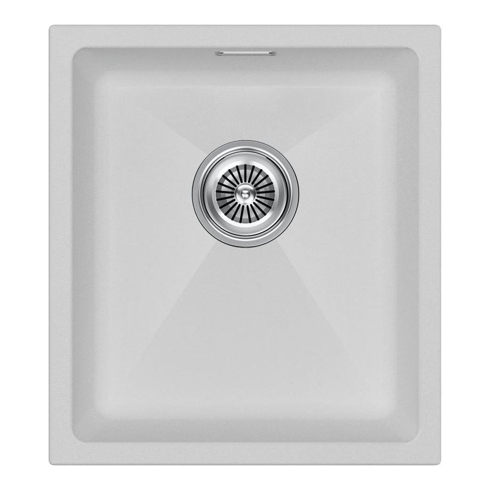 Изображение товара Кухонная мойка Paulmark LUMI 41UNI из искусственного гранита белого цвета