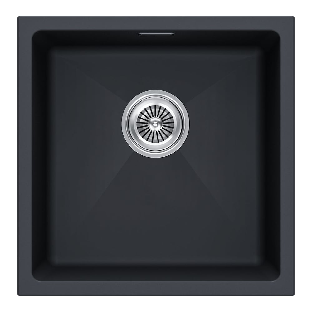 Изображение товара Мойка кухонная Paulmark LUMI 45UNI из искусственного гранита антрацит