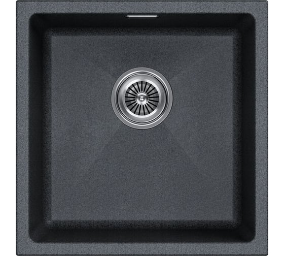 Изображение товара Мойка Paulmark LUMI 45UNI, IT-GRANIT, графит, 455x460 мм, подстольный монтаж LU45-DG
