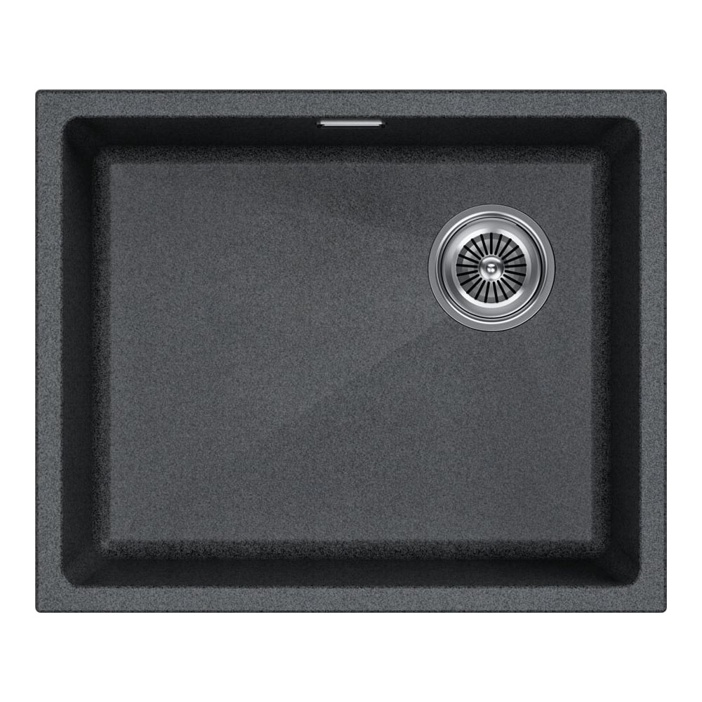 Изображение товара Мойка Paulmark LUMI 55UNI-SKEW из искусственного гранита графитового цвета