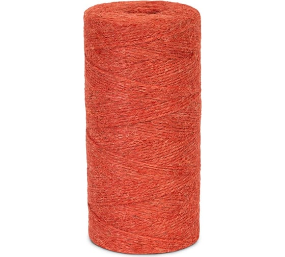 Изображение товара Шпагат джутовый ЩИТ ШД 1,2 ктекс П 2 пол. 2-ниточный в боб. по 0,5 кг розовый 15110-1