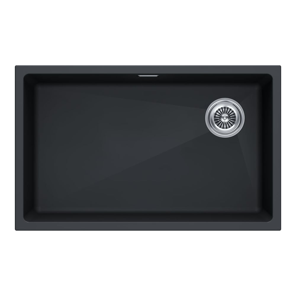 Изображение товара Мойка Paulmark LUMI 74UNI-SKEW из искусственного гранита антрацитовая
