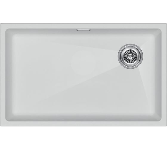 Изображение товара Мойка Paulmark LUMI 74UNI-SKEW, IT-GRANIT, белый, 740x460 мм LU74SK-WH