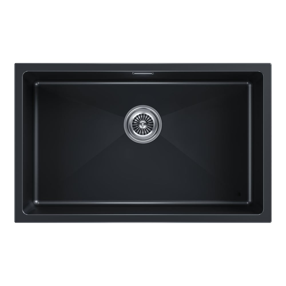 Изображение товара Мойка Paulmark LUMI 74UNI из искусственного гранита, черный металлик
