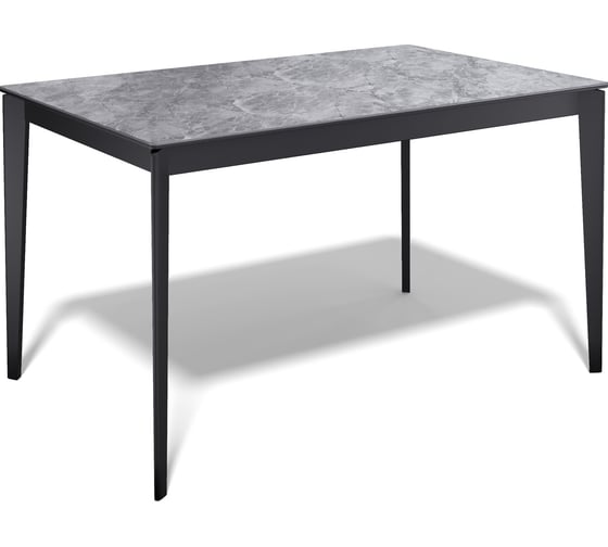 Изображение товара Стол KENNER KR1200, черный/керамика мрамор серый глянец 324581
