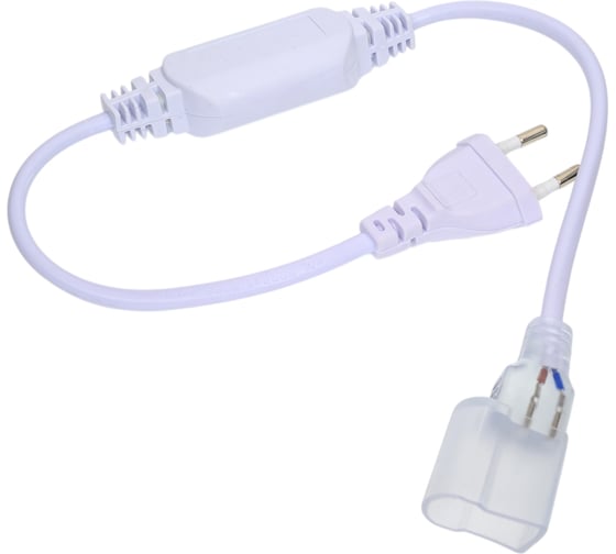 Изображение товара Шнур питания с вилкой для светодиодной ленты гибкого неона General Lighting Systems 220В 1500Вт IP67 G-2835-P-IP67-BPNL 521120