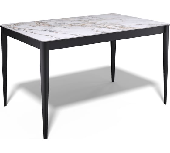 Изображение товара Стол KENNER KS1200, черный/керамика мрамор золотой 324442