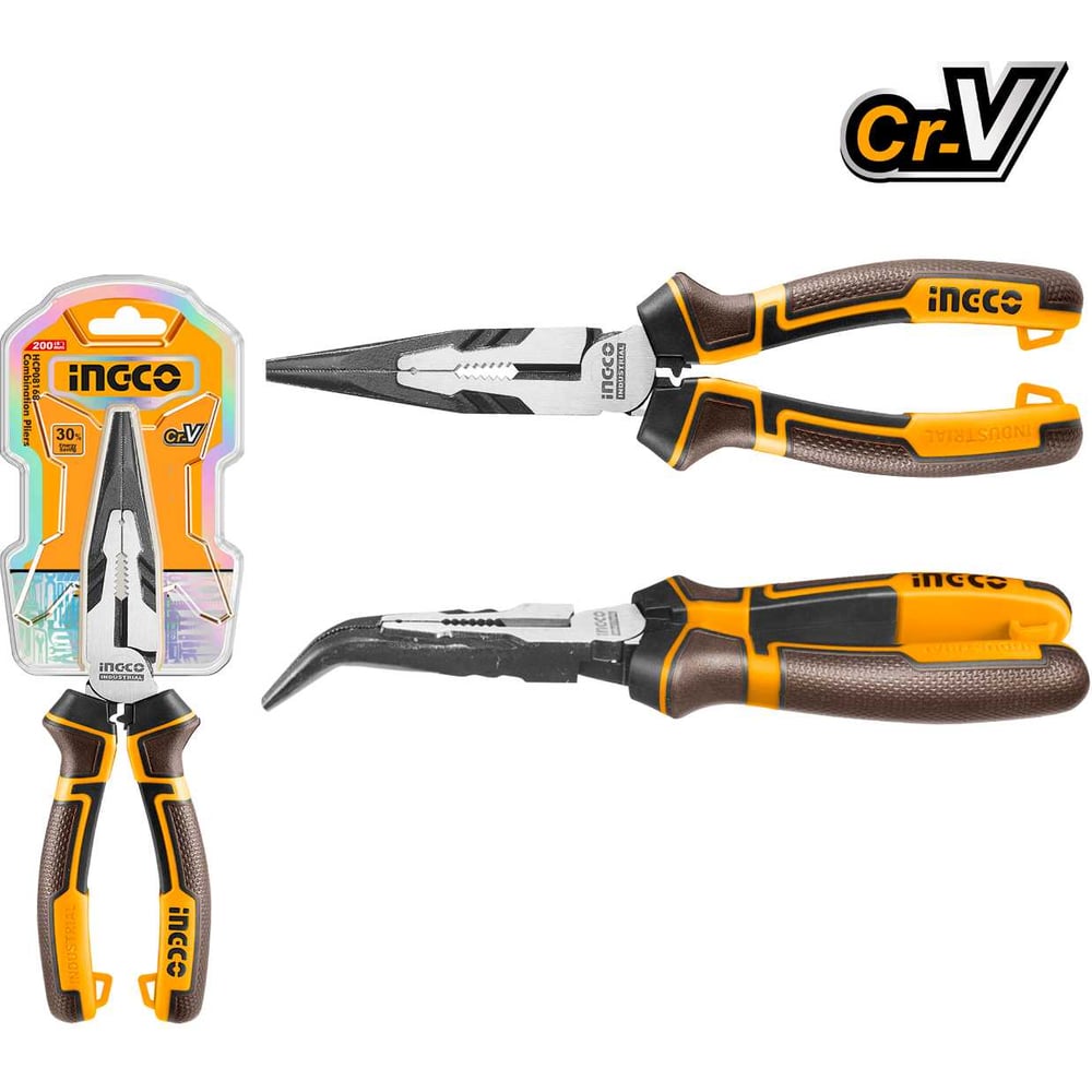 Изображение товара Тонкогубцы INGCO изогнутые 160 мм SUPER INDUSTRIAL HHBNP28160 Изображение товара Тонкогубцы INGCO изогнутые 160 мм SUPER INDUSTRIAL HHBNP28160