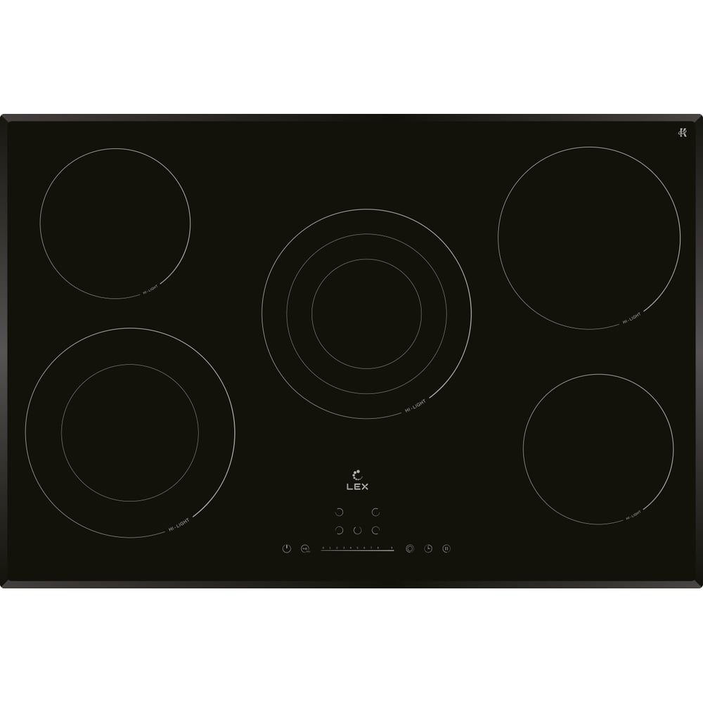 Изображение товара Электрическая панель LEX EVH 772 A BL с сенсорным управлением и 5 конфорками