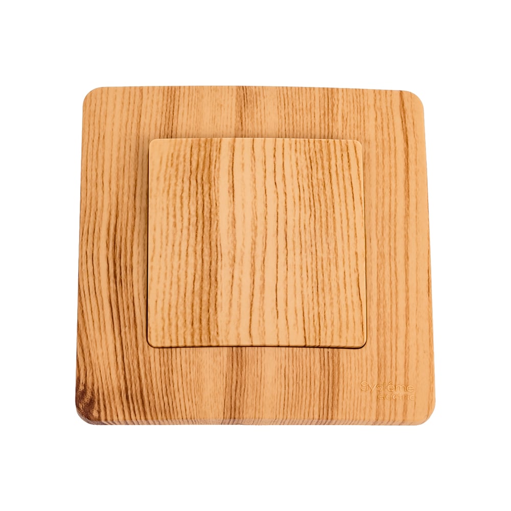 Изображение товара 1-клавишный проходной переключатель Systeme Electric BLANCA IP20 10А Ясень