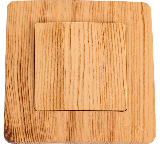 Изображение товара 1-клавишный переключатель Systeme Electric BLANCA, С/У, cх.6, 10А, 250B, ясень BLNVS010605