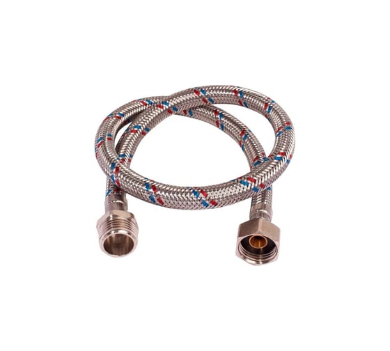 Изображение товара Гибкая подводка для воды GRIALE 1/2", гайка-штуцер, 100 см GR56-100