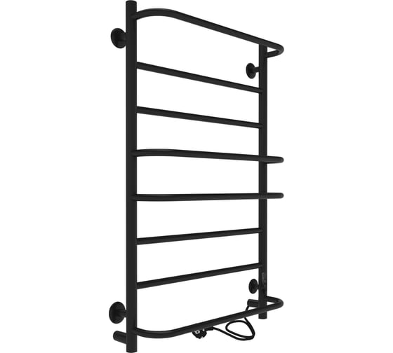 Изображение товара Электрический полотенцесушитель INDIGO Europe Lux б/п (electro) 80/40 (таймер, скр.монтаж, унив.подкл.R/L, черный муар LELLE80-40BRRt