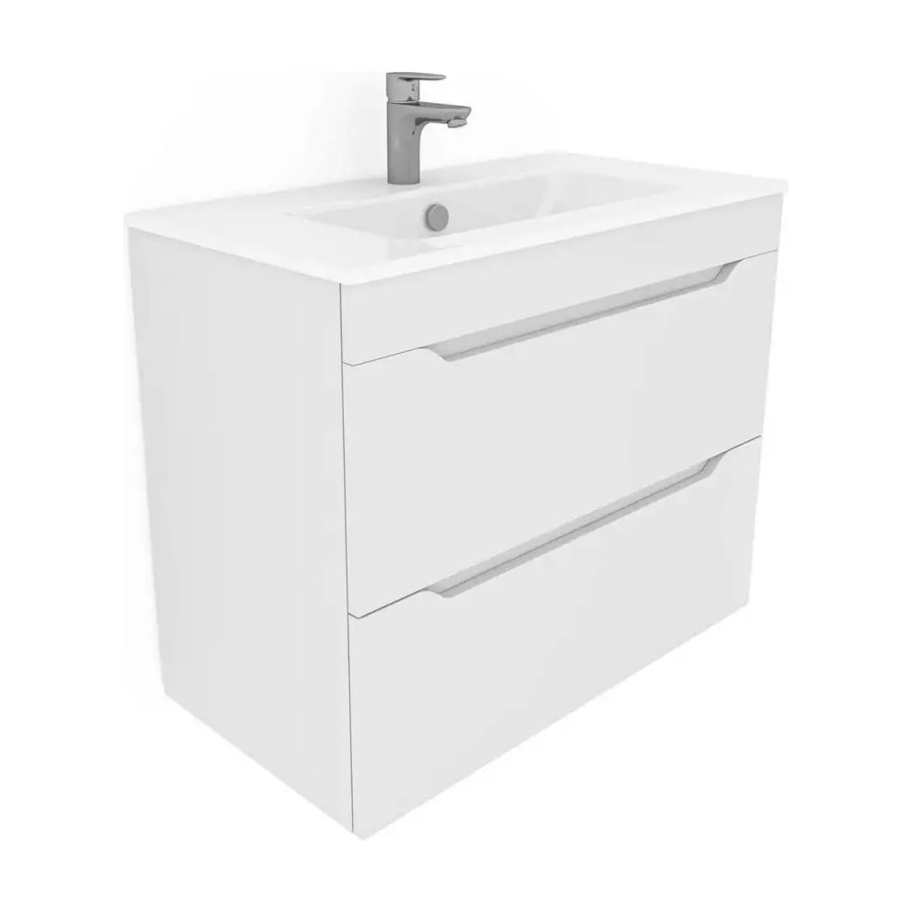 Изображение товара Тумба Aquanet Практика 80 2 ящика белый матовый