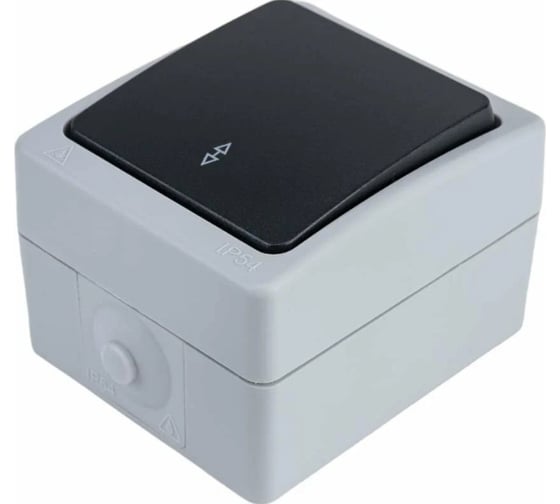 Изображение товара Одинарный выключатель накладной HOROZ ELECTRIK на два контакта ATOM 1-GANG TWO WAY SWIT 10A/250V IP54 112-100-0007 HRZ01001529