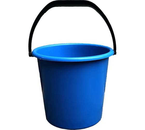 Изображение товара Ведро "ИЛАН-ПЛАСТ" 10 л, синее, техническое, арт. ИП 113806