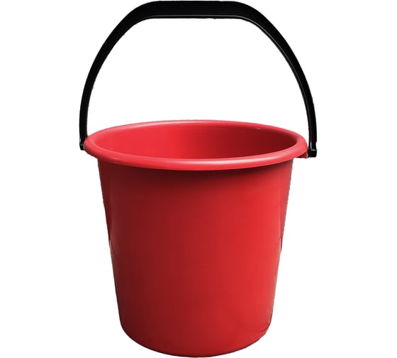 Изображение товара Ведро "ИЛАН-ПЛАСТ" 10 л, красное, техническое, арт. ИП 113820