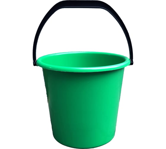 Изображение товара Ведро "ИЛАН-ПЛАСТ" 10 л, зеленое, техническое, арт. ИП 113813