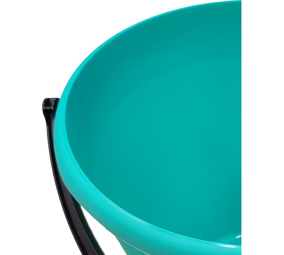 Изображение товара Ведро "ИЛАН-ПЛАСТ" 12 л, полипропилен, мятный , арт. ИП 516224