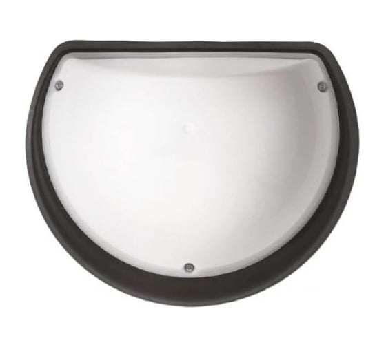 Изображение товара СВЕТИЛЬНИК СВЕТОДИОДНЫЙ АКУА ПОЛУМЕСЯЦ ОПАЛ 9W 6400K (Черный) IP54 400-325-114 HOROZ ELECTRIC HRZ00002285