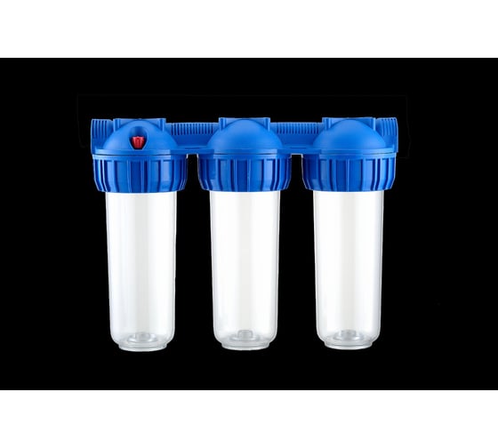 Изображение товара Колба UNIPUMP 10" CFC-10К-3 (резьба 3/4") тройная, без картриджа 70589
