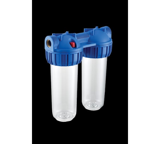 Изображение товара Колба UNIPUMP 10" CFC-10К-2 резьба 3/4" двойная, без картриджа 98409