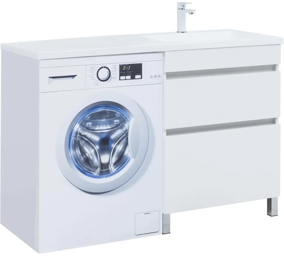 Изображение товара Тумба напольная Aquanet Вега 68, 2 ящика, белый глянец 329125 00329125