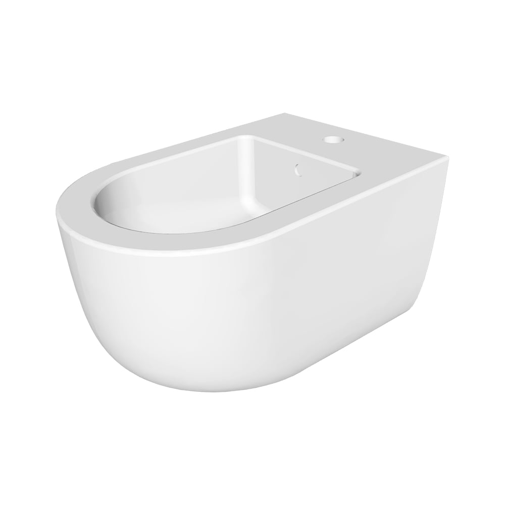 Изображение товара Подвесное биде HATRIA FUTURA белое овальное фаянсовое глянцевое 530x355 мм
