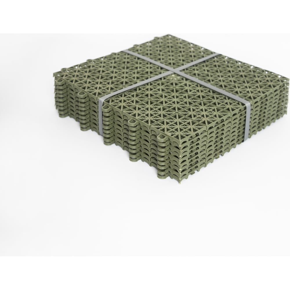 Изображение товара Модульное покрытие KIMRIK 33x33 см, хаки, 9 шт KG110305