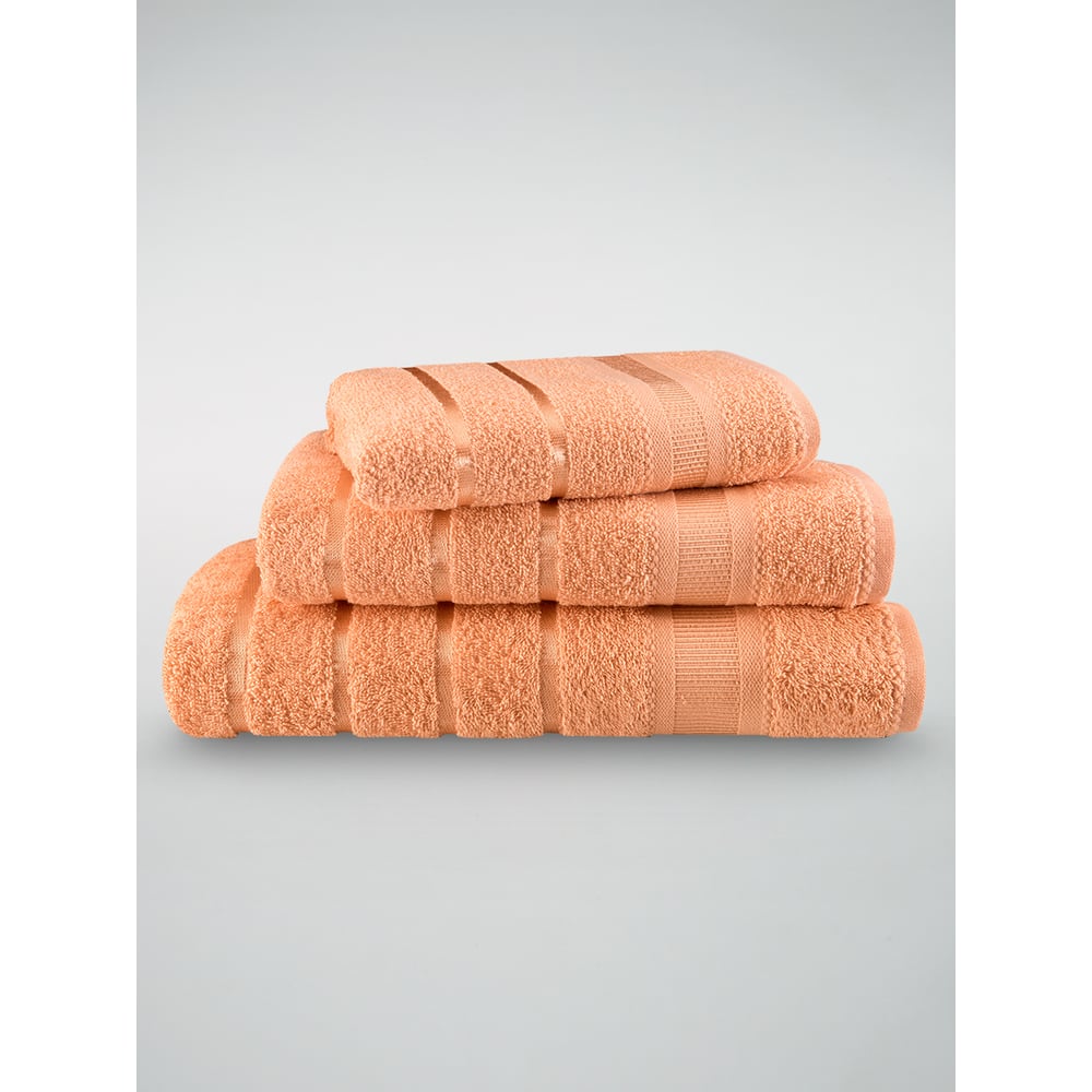 Изображение товара Махровые полотенца DIANA Севилья персикового цвета 3 шт 30x50 50x90 70x140 см