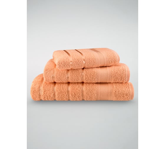 Изображение товара Полотенца махровые DIANA Севилья, Персиковый пух, 30x50, 50x90, 70x140 см ПМСевD-ПП-30-50-70